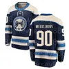 Kurtki mężczyźni Kobiety Młodzież Johnny Gaudreau Elvis Merzlikins Boone Jenner Erik Gudbranson Jake Bean Zach Werenski Blue Hockey Jersey