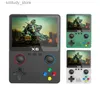 Draagbare spelspelers 2023 Nieuwe X6 3,5-inch I-scherm Handheld gameconsole Dual Joystick 11 Simulator GBA Kindervideogameconsole Q240327