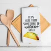 Let's Give Them Something to Taco, Fried Chicken Funny Tea Towel Waffle Kitchen Dish Napkin Thanksgiving Gift