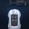 Para jaguar xel xfl F-PACE xf xj xe F-TYPE liga de zinco temperamento prata caso chave do carro keyless capa chave escudo acessórios do carro