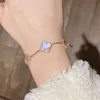 Merk charmus van vierbladige klaver armband veelzijdige mode v goud verdikt 18k roze seiko sieraden