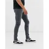 Herren-Jeans, unsichtbar, offener Schritt, Outdoor-Sexhose, Stretch, mittlere Taille, Skinny-Fit, schmale Cargo-Jeans, modische Baumwollhose