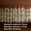 Bocaux 50 pièces/lot dragées de mariage bouteille en verre dragées de fête bocaux en verre Tube à essai bouchon conteneur petit bricolage artisanat petite bouteille