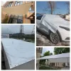 Redes engrossar branco resistente revestido banner impermeável pvc lona ao ar livre barraca de acampamento dossel pérgola sol abrigo carro galpão toldo