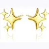 Studörhängen Dainty for Women 14k Gold Plated 925 Sterling Silver Post Star Earring Hypoallergenic Small Teen Girl