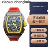 Richrsmill Watch Swiss Watch vs Factory Carbon Fiber Automatic Dial Waterproof Top Clone RM011Ao Badminton Player Li Zongwei Edition Edition Brown Yellow Color4