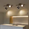 Plafonniers LED réglables pour salon chambre cuisine décoration 2/3/4 têtes lampe d'éclairage Design rotatif