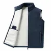 Mannen Herfst Winter Warm Veet Vest Heren Lente Casual Fi Vest Jassen Mannelijke Nieuwe Plus Size Mannen Vest Jassen Sleevel L7uY #