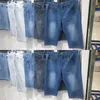 2021 summer Classic style Men Brand short Jeans Busin Casual Stretch Slim Denim Pants Light Blue Black shorts Trousers Male T142#