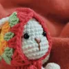 かわいいウサギかぎ針編みキットニードルワーク人形diy編みアミグルミかぎ針編みのクラフトキット糸アクセサリーパターンと手作り