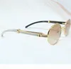 2021 New Classic Men White Buffalo Horn Frame Shades Grand Grand Sunglasses Oval Greass Ground Round 7550178 22ib2143793