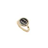 Kadınlar için lüks tasarımcı yüzüğü Ring çift harfli tasarımcı halkaları basit stil yüzük moda yüzük düğün parti hediye takı