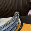 23SS Mulheres Luxo Designer Bolsa Clássico Presbyte Original Couro Pea Bag Moon Bag Women's Underarm Bag Ombro Cro NVKJ