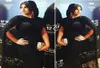 فساتين مسائية سوداء مشاهير نانسي Ajram 2016 مع بلينغ لاس كيب الشرق الأوسط السجاد الأحمر فينيستدوس