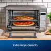 Oster Friteuse, 10 in 1 Tafelblad Broodrooster Oven Luchtfriteuse Combinatie, 10,5 X 13 Inch Geschikt voor 2 Grote Pizza's, Roestvrij Staal, Sier