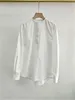 Frauenblusen 2024 weiße Bluse Top Silhouette Twill Ladies Langarm Elegantes Pullover Hemd