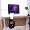 Tea Trays 2 In 1 Gaming Headphone Holder Hook Hanger Mount Under Desk Drink Cup Rack Clamp