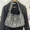 Сумки MBTI, модная винтажная женская сумка на плечо, большая вместительная дизайнерская мужская сумка в стиле панк, черная сумка-тоут для продвинутых покупателей, роскошная повседневная сумка