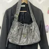 Totes MBTI Borsa a tracolla da donna vintage moda grande capacità Punk Designer Uomo Borsa nera Tote Advanced Shopper Borsa casual di lusso