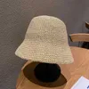 ATS Beach South Korean Hat Summer Women Visor Bucket Hat Rybacy Hap ręcznie tkany Panama Dziewczęta Kościół Sun Hatc24326