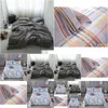 Ensembles de literie 13 draps de lit simple Hearth Harbour - Ensemble de 3 El Deluxe Double Brosse Super Soft Drop Livraison Home Garden Textiles Suppl Otu5U