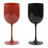 Mugs Brand Durable Goblet Champagne Cups 1 Pcs Black Plastic Product Capacity: 401-500ML White For Party Banquet