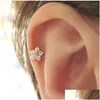 Oorknopjes Dames Oorbel Zirkoon Sieraden Bloemen Roestvrij Staal Oorpiercing Kraakbeen Tragus Oorstekers Drop Levering Otxbt