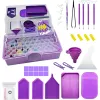 Stitch 57 Bouteilles Diamond Painting Conteneurs de rangement Kits d'outils Organisateurs Boîtes de rangement des perles de rangement