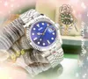 3 Zeiger Automatik Datum Damenuhren Luxus Mode Herren Voll Edelstahl Band Quarzwerk Uhr Gold Silber Freizeit Armbanduhr Geschenke