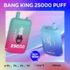 Big Puff Bang King 25000 퍼프 일회용 vape 충전식 e 담배 25k 퍼프 메쉬 코일 23ml*2 E-Fliquid 퍼프 25k vaper 0%2%3%5%일회용 전자 담배