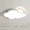 Plafonniers Blanc Nuage LED Lumière Pour Enfants Chambre Chambre Étude Bébé Pépinière Déco Lustre Dessin Animé Lustre Enfants Lampe