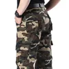 Männer Camoue Combat Military Cargo Hosen Casual Cott Multi-Pocket-Hose Hip Hop Streetwear Overalls Taktische Armee Hosen R9Lx #