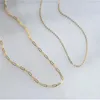 Anhänger Halsketten Mode zierliche mehrschichtige Goldfarbe Edelstahl geschichtet für Frauen Trendy Choker Schmuck Weihnachtsgeschenk Whalsale