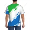 custom Name Nunber Sierra Lee Flag Color Men Tight Sports T-shirt Women Tees For Soccer Football Fans M0o1#