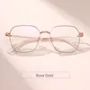 Sunglasses Frames Pulais Women's Oversize Glasses Frame Tough Titanium Square Round Durable Thin Trim Eye-wear Trendy Korea Style Flexible