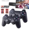 Portable Game Players 4K high-definition video game console 2.4G dual wireless controller suitable for 1/FC/retro TV dental game console 10000 game sticks Q240326