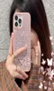 Cestros de teléfono de diseño Case de diamantes de imitación de lujo Fashion Yellow Pink Pattern Phonecase Shock -Probar Shell para iPhone 14 Pro Max 13 6489875