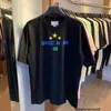 Ontwerper Hoge kwaliteit mode Gu ster borduurwerk grote puur katoenen T-shirt met korte mouwen Koreaanse casual hiphop grote losse tee DUXT