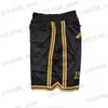 Pantaloncini da uomo Pantaloncini da basket LEGEND 8 24 Quattro tasche con cerniera Cucito Ricamo Pantaloncini sportivi da esterno Pantaloni da spiaggia di alta qualità Nero 2023 NUOVO T240325