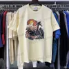 Heren T-shirts 24SS Nieuwe Klassieke stijl Letters Print T-shirt Mannen Paar Mode Vintage Losse Katoenen casual Oversized Hip Hop top Ts T240325