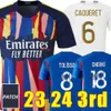 23 24 24 MAILLOT LYON 3. koszulki piłkarskie Olympique Lyonnais Foot Kit 2023 2024 Football Shirt Home Away Wersja Aouar Cherki Tolisso M.Balde Jeffinho