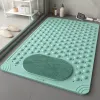 Tapis Tapis de baignoire antidérapant Tapis de douche de sécurité en PVC avec trou de drainage Tapis de sol de bain Tapis de pieds de massage Tapis de salle de bain facile à nettoyer