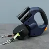 Laisses Laisse de chien à double tête, corde de Traction en Nylon à 360 degrés, rétractable automatique, laisse de marche en plein air, accessoires pour animaux de compagnie avec lumière