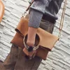 Shoulder Bags Fashion Suede Leather Women Handbags Set Round Metal Handle Bucket Tote Sac A Main Fold Over Crossbody Bag Ladies Clutches