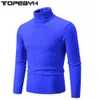 Jesienne i zimowe sweter z wysokim szyją Sweter Slim Fit LG STERY SIDY KOLOR Trend Swatery Z2GL#