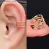 Ear Cuff Ear Cuff 1 pièce empilable manchette emballage clip boucles d'oreilles pour femmes et filles escalade cache-oreilles clip en os faux cache-oreilles sans trous Y240326