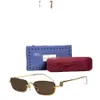 Mens and Womens Designer Half Frame Rectangle Multifunctional UV400 Fashion Street Photo Sunglasses GG1278S