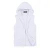 2023 Verão Mens Hoodie Casaco Colete Fi Casal Sleevel Colete Casual Hood Jacket para Homens J8Xk #