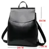 Zaini in pelle da donna di moda per ragazze Sac A Dos Zaino casual Zaino vintage nero Borse da scuola Zaino Mochila 240323