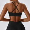 Femmes Sports Bra Sexy Yoga Cross Top Push Up Workout Fitness Underwear Sport Tops For Breathable Running Vest Gest Gym Wear 240319